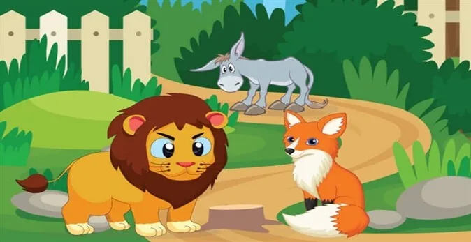 Aslan, Eşek ve Tilki